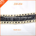 2014 classic metal beads chain with rhinestone for garments necklace decoration